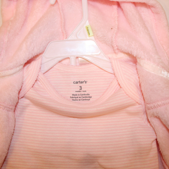 Carter's Baby Girls' 3 Piece Bear Cardigan - Picture 2 of 4